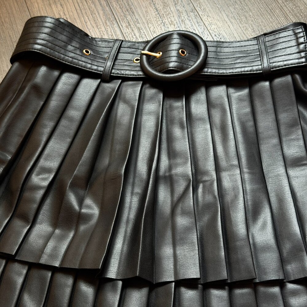 Zara Black Layered Mini Skirt - Picture 3 of 6